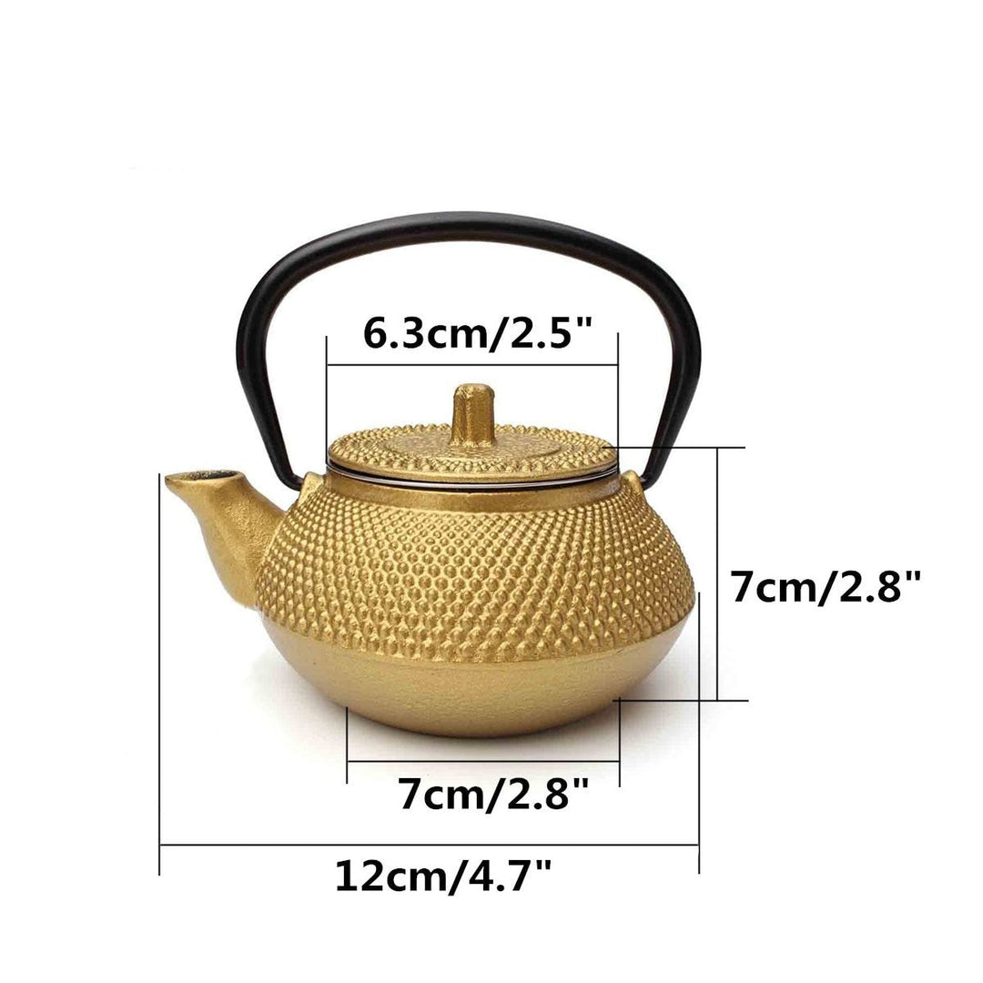 Liten 2oz støpejern tepotte kjele med sil blomst tekjele | Skanto