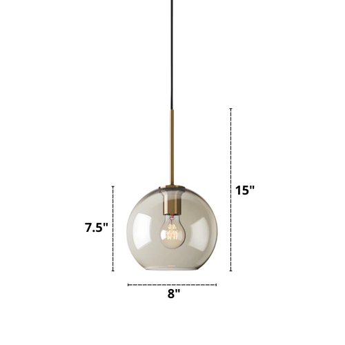 Moderne hengelamper i glass
