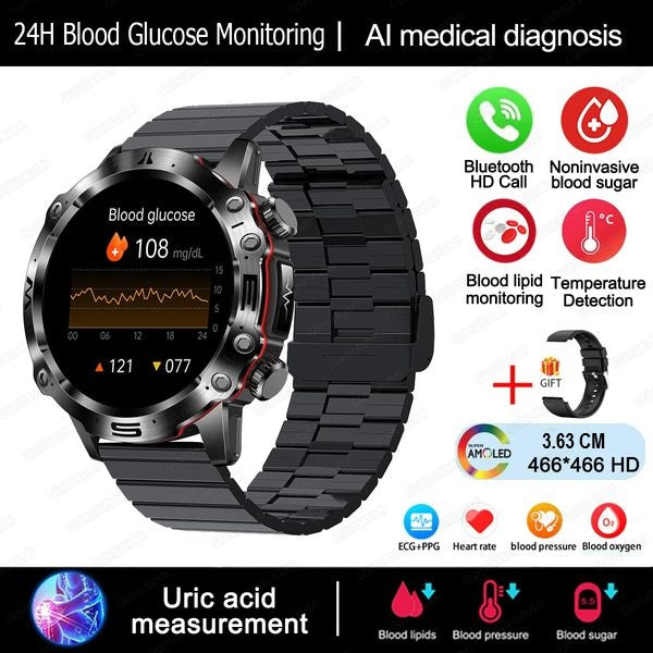 Intelligent Gesundheitstracker med Glukose- og EKG-Messung – HealthPro