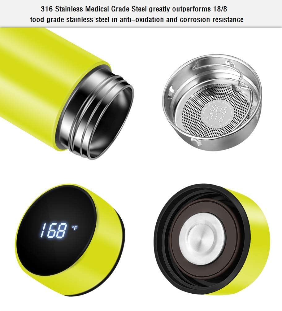 Skanto | Smart Isolert Flaske med LED Temperaturdisplay