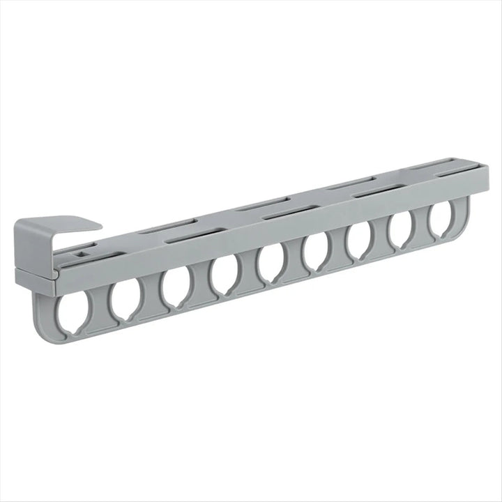 Skanto | SmartGlide Utrekksstativ – Plassbesparende Klessorganisator for Bukser, Skjerf, Slips – Lett Glidende System – Stilrent og Moderne Design