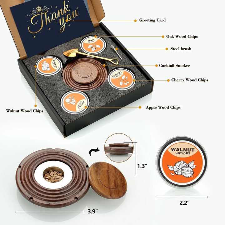 Skanto | SMOKETAIL KIT – Cocktailrøker Sett for Whiskey & Bourbon Elskere