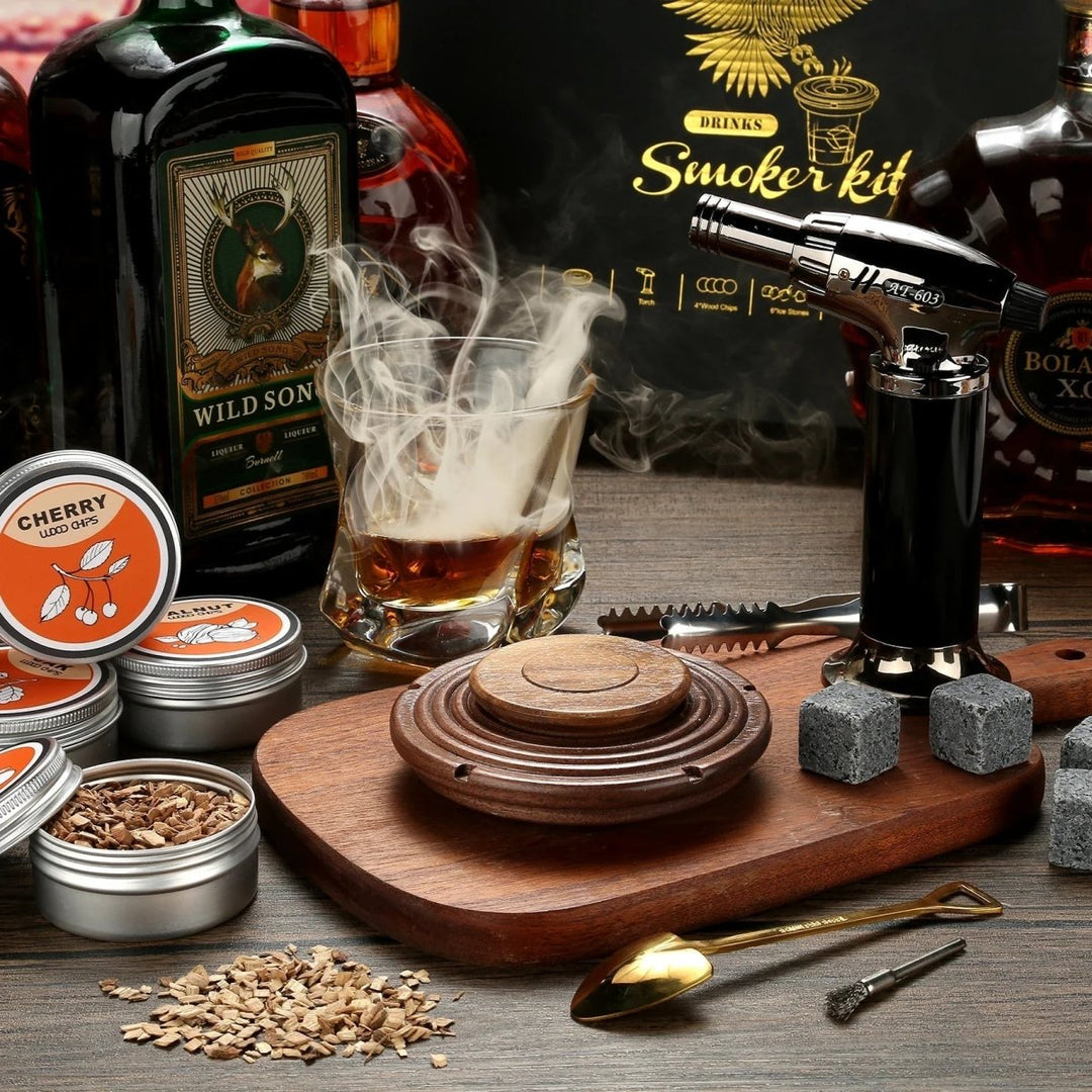 Skanto | SMOKETAIL KIT – Cocktailrøker Sett for Whiskey & Bourbon Elskere