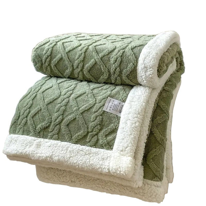 Skanto | SHERPLY – Vendbar Sherpa Fleece Teppes for Året Rundt Komfort