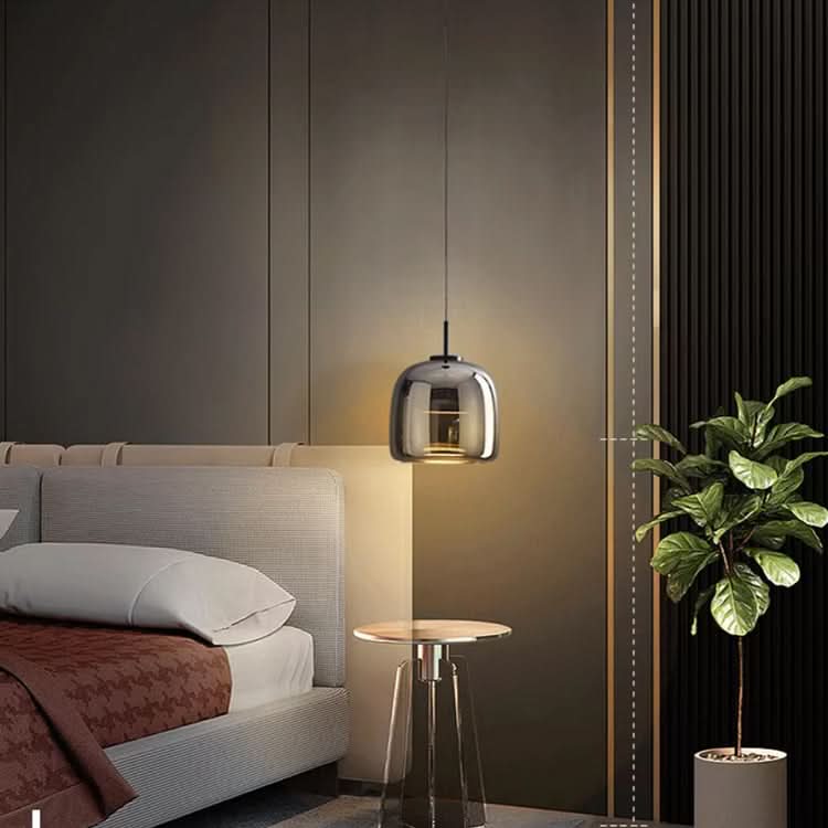 Skanto | Nordisk svart glasspendellampe med LED