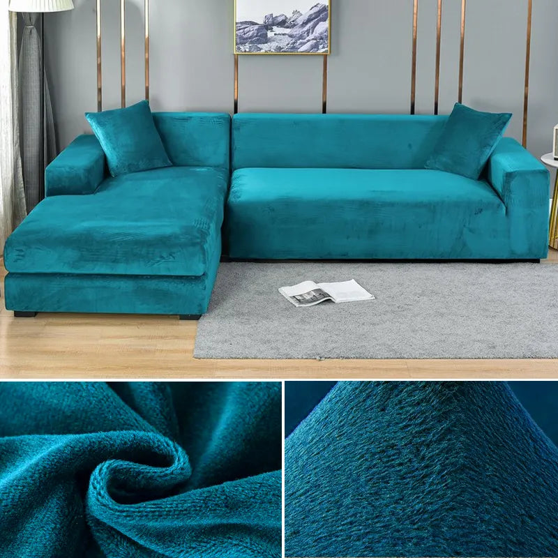 Skanto | Sofa Deksel Fløyel Stretch Vaskbar Beskytter