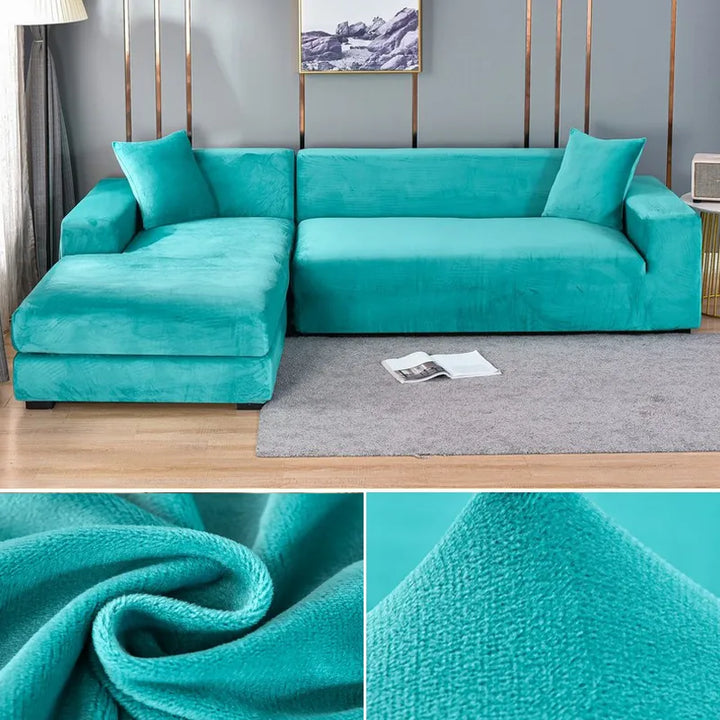 Skanto | Sofa Deksel Fløyel Stretch Vaskbar Beskytter