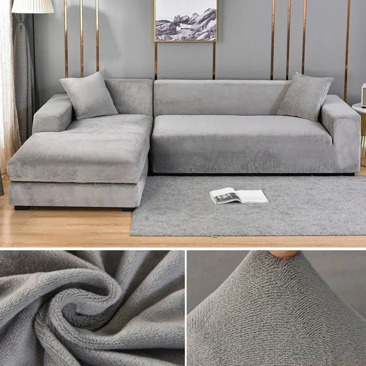 Skanto | Sofa Deksel Fløyel Stretch Vaskbar Beskytter