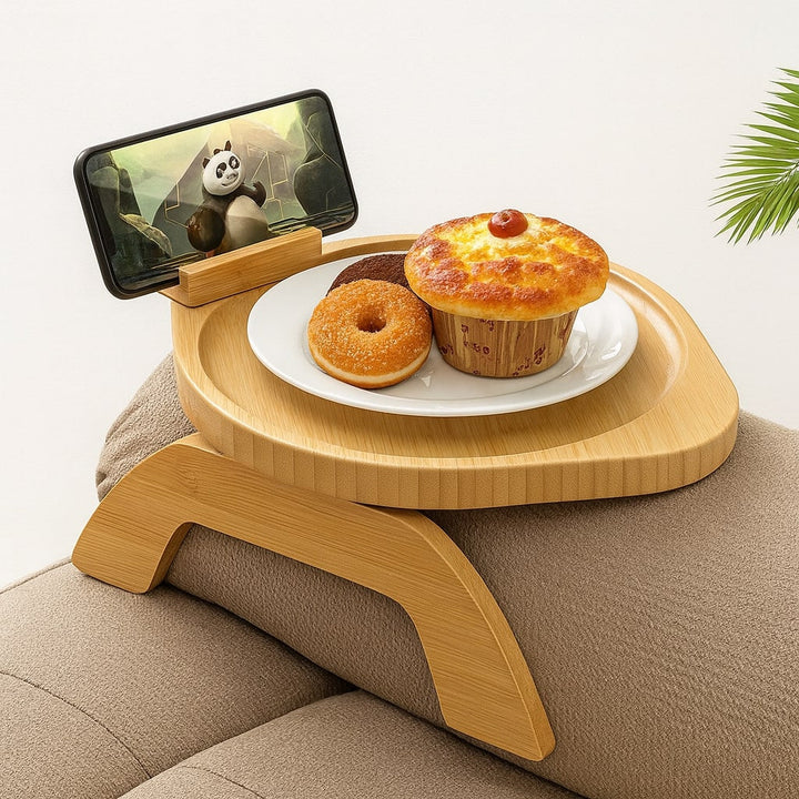 SofaNest Armlekkebord Tre Sofa Sidebord Med Telefonholder | Skanto