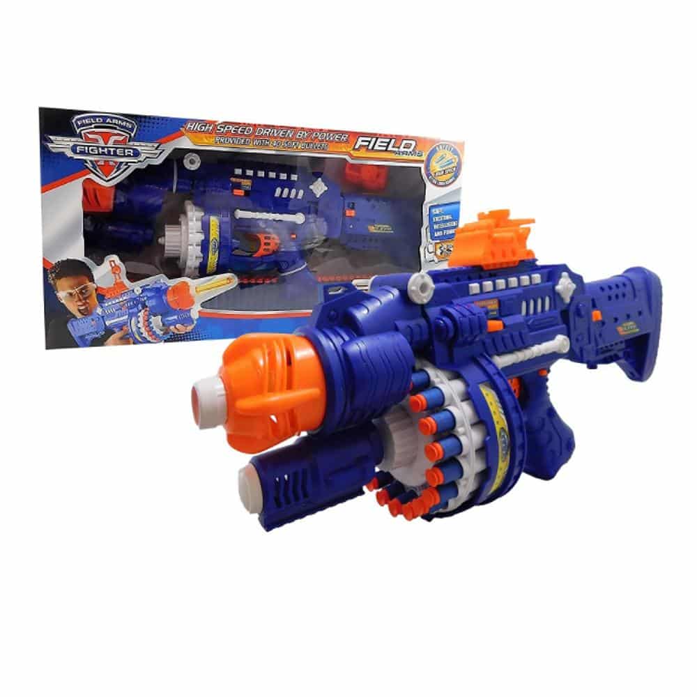 Fuldautomatisk myk kulepistol inkl. 40 piler/darter | Skanto