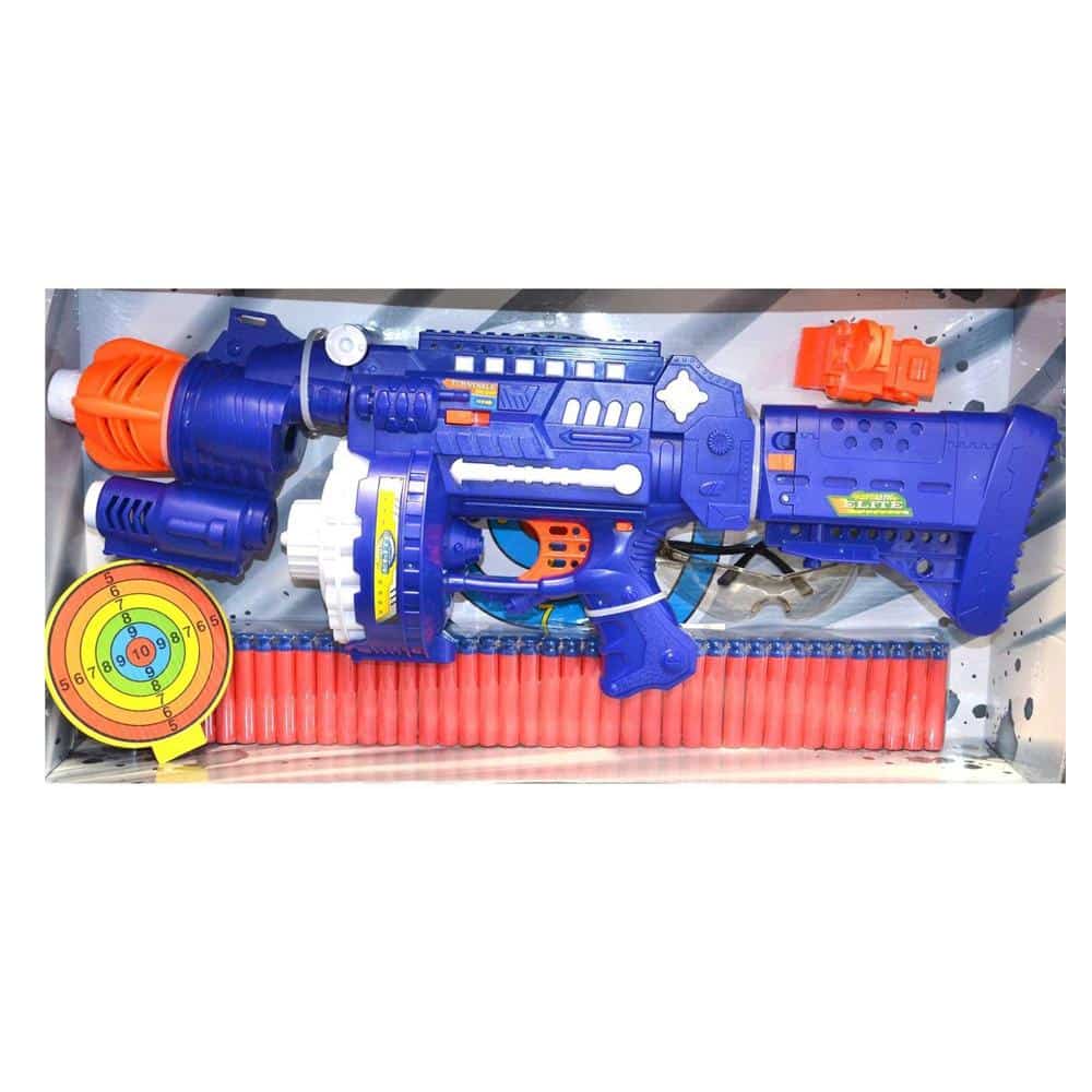 Fuldautomatisk myk kulepistol inkl. 40 piler/darter | Skanto