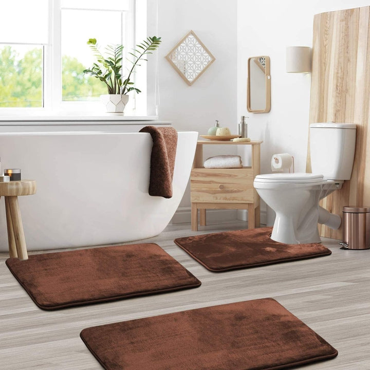 Skanto | SoftStep Luxe – Memory Foam Badmatte 3-delers Sett