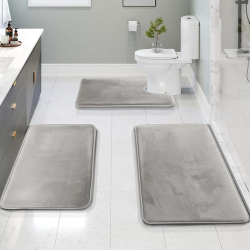 Skanto | SoftStep Luxe – Memory Foam Badmatte 3-delers Sett