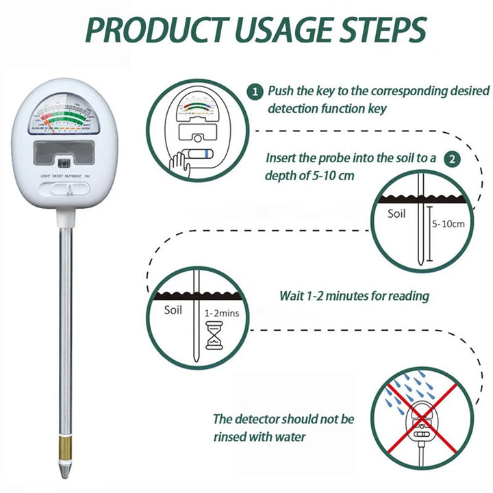Skanto | 4-I-1 Smart Soil Meter for Presis Plantepleie Overvåking