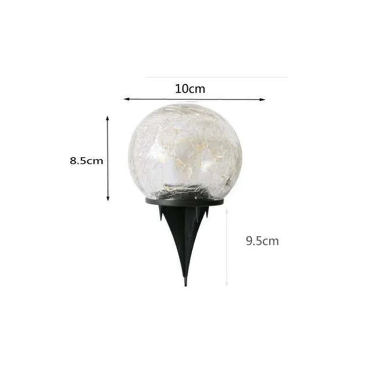 Solar Sprukket Glass Globus Skanto