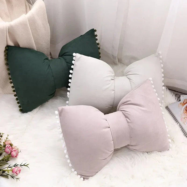 Solid Candy Colour Tasseled Cushion Cover Velvet 50x30cm | Skanto
