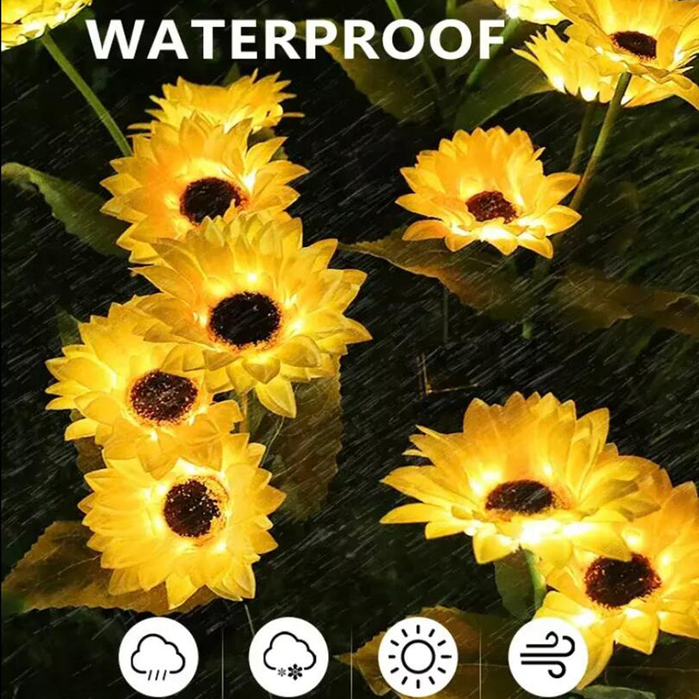 Solar-Solblomst-Hage-Lampe 80 cm | Skanto