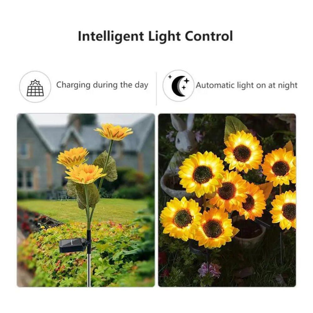 Solar-Solblomst-Hage-Lampe 80 cm | Skanto