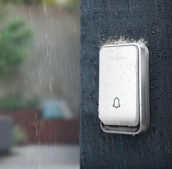 Skanto | Trådløs Smart Dørklokke – Batterifri, Vanntett & Energisparende Utendørs Dørklokke