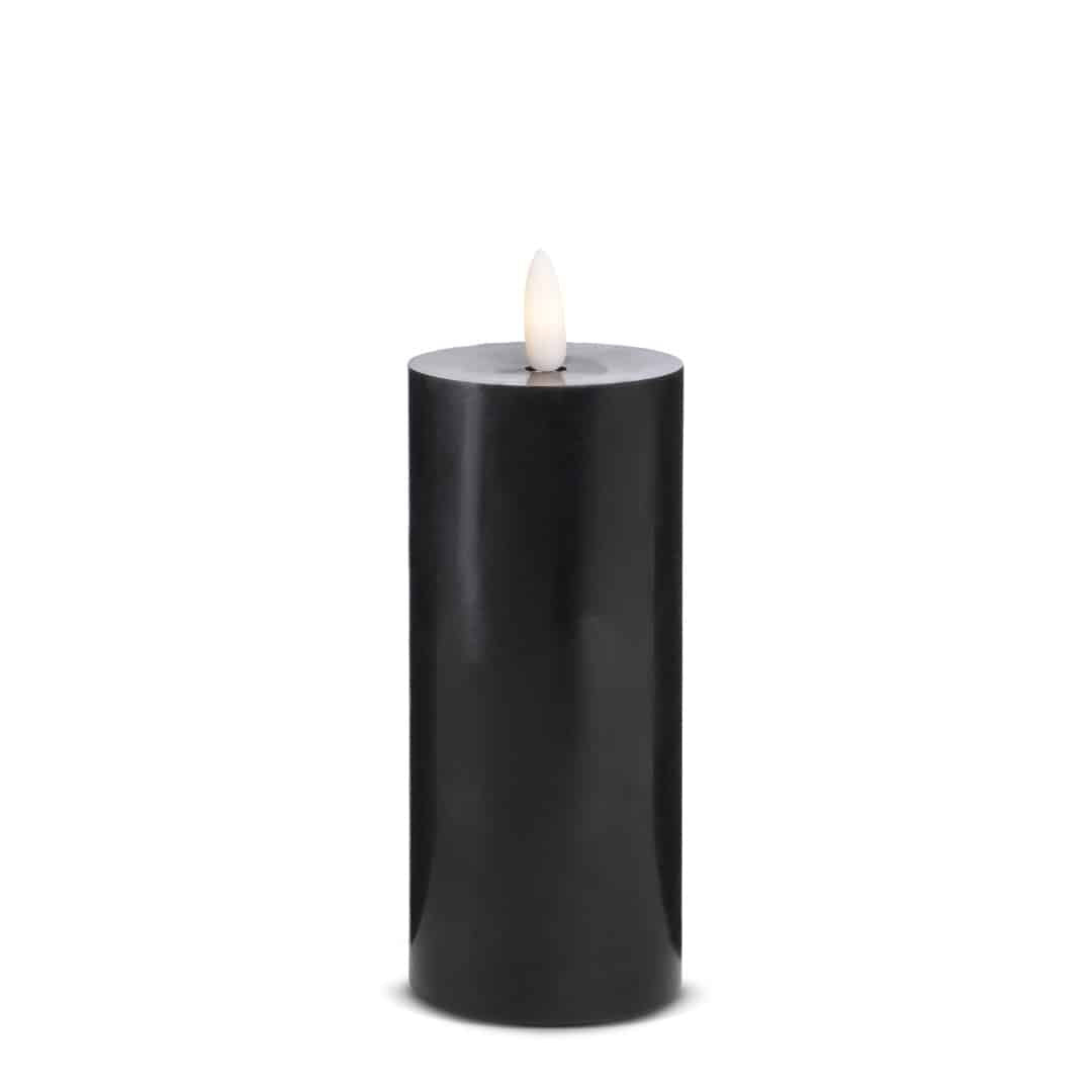 LED Stearinlys (1 stk) med realistisk 3D flamme 5 x 15 cm | Skanto