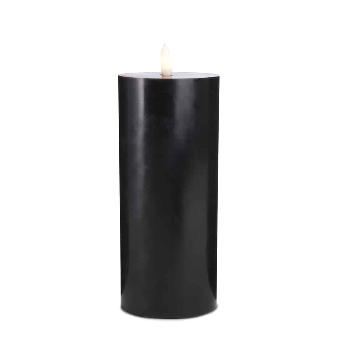LED-lysestake (1 stk) med realistisk 3D-flamme 7,5 x 20 cm | Skanto