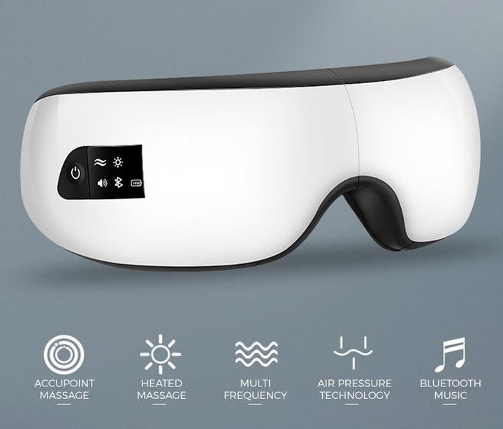 Smart Eye Massager - Varmende Massasje Briller (Sovemaske) | Skanto