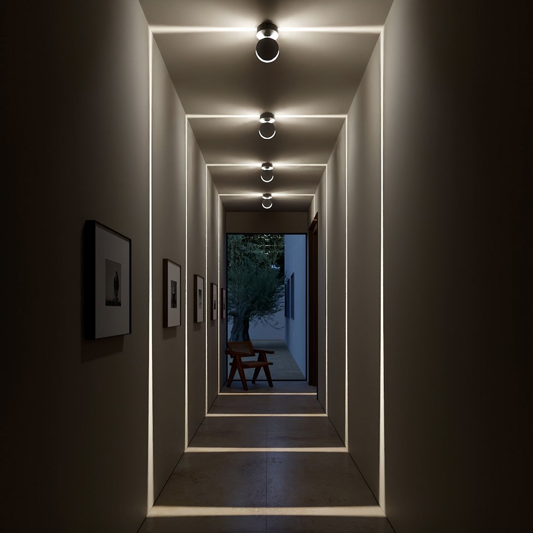 NovaWall LED-Wandleuchte med Farbwechseldesign