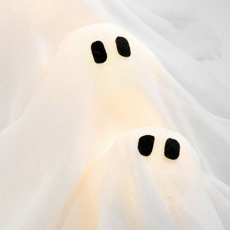 Skanto | SPOOKGLOW – LED Spøkelseskrans med 12 Opplyste Ånder