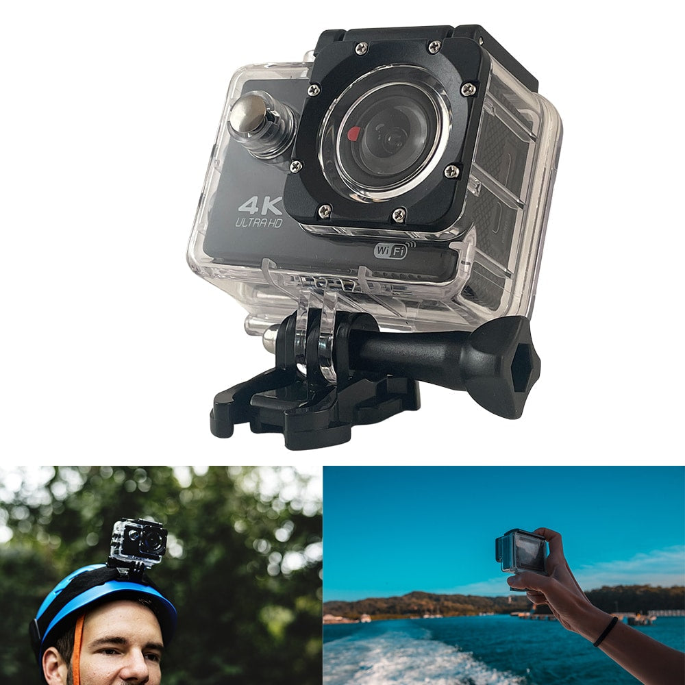Actionkamera med vanntett etui - 4K - 16.0 Mega Pixel | Skanto
