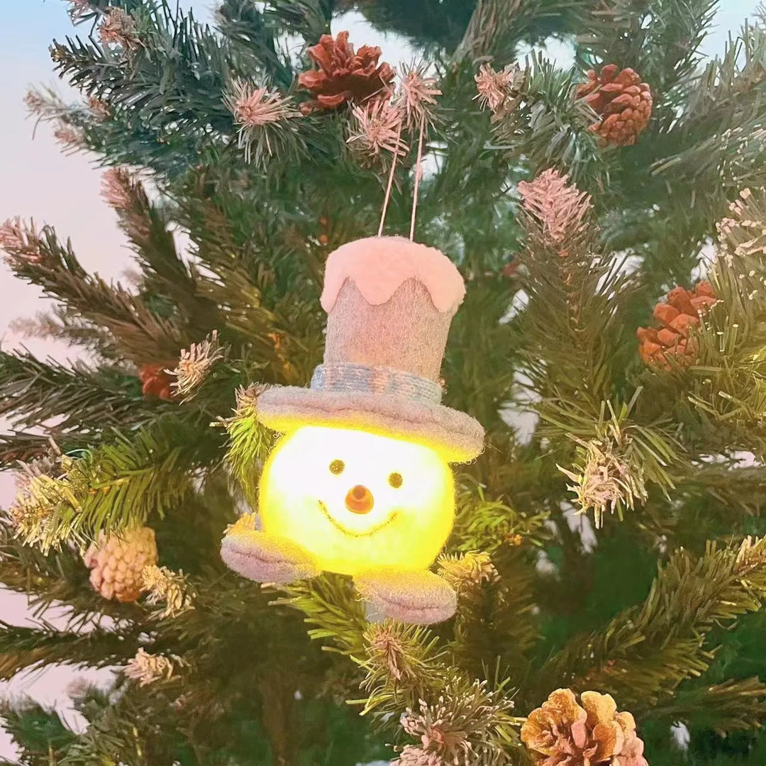 Skanto | Juledukke Lys Plush Glitrende Snømann