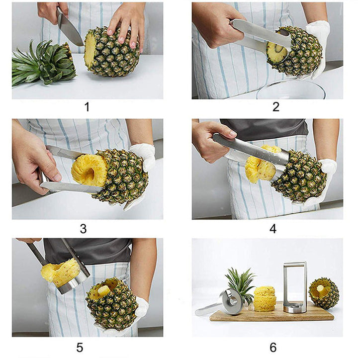 Skanto | Ananas skjærer i rustfritt stål av matvarekvalitet