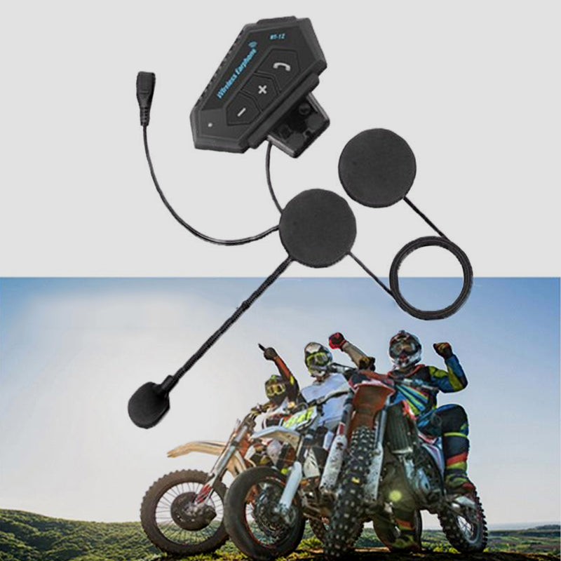 Skanto | BT12 Motorsykkelhjelm Bluetooth Hodesett