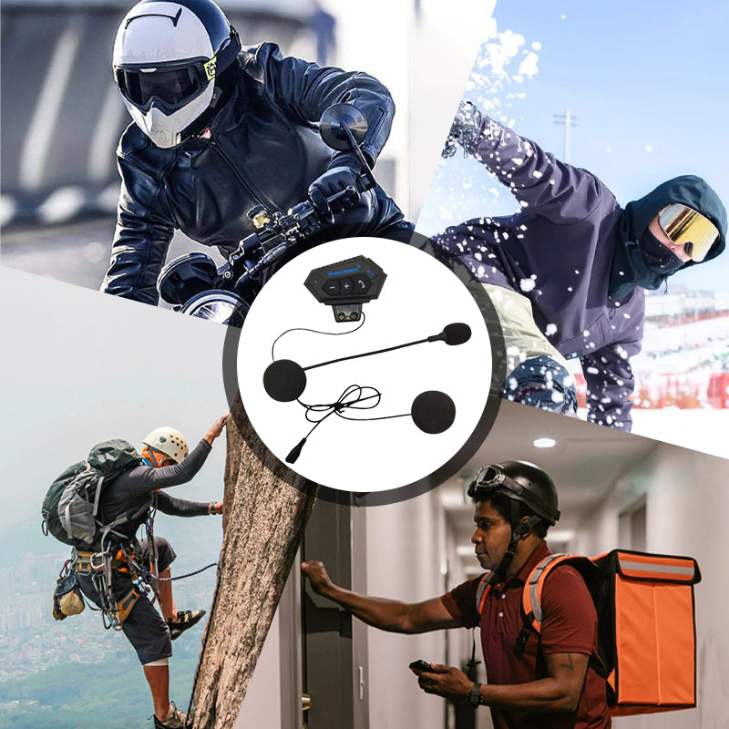Skanto | BT12 Motorsykkelhjelm Bluetooth Hodesett