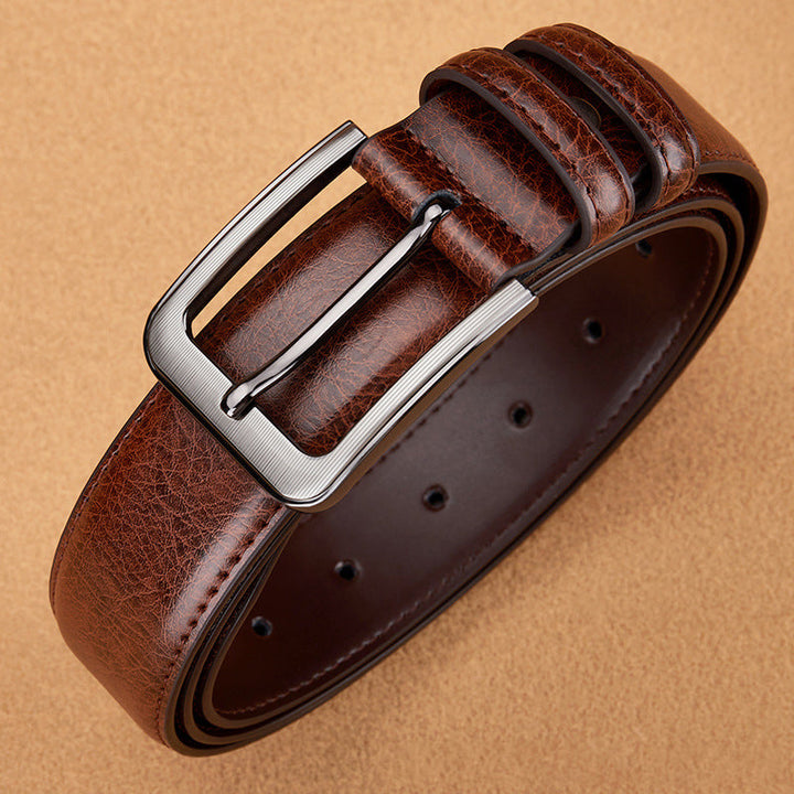 Skanto | Holdbar Vintage Motemessing Pin Spenne PU Belte