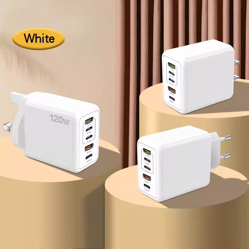 Skanto | 120W Hurtiglader med 5 porter⚡
