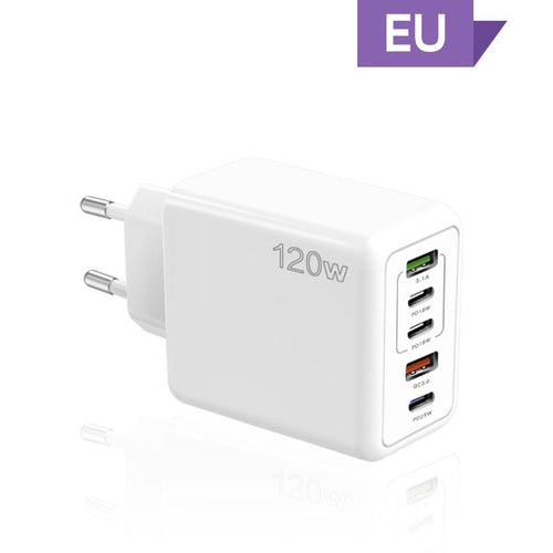 Skanto | 120W Hurtiglader med 5 porter⚡