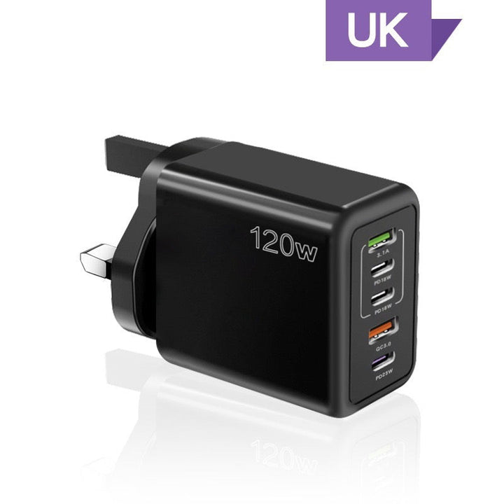 Skanto | 120W Hurtiglader med 5 porter⚡