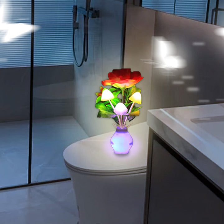 Skanto | LED-nattlampe i form av simulerte blomster med intelligent styring for soverommet