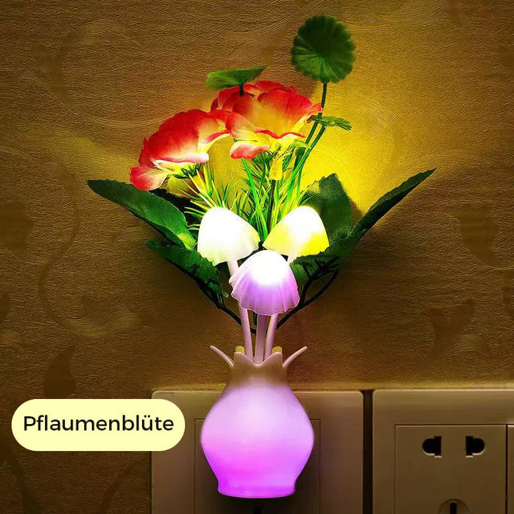 Skanto | LED-nattlampe i form av simulerte blomster med intelligent styring for soverommet