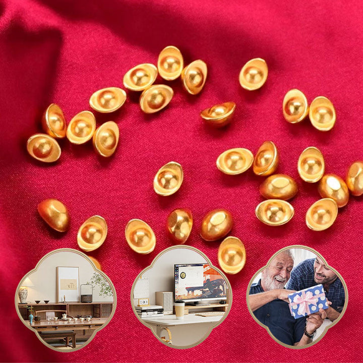 Skanto | Små gullklumpede ornamenter