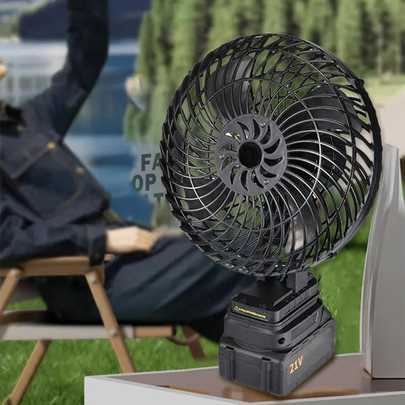 8-tommers batteridrevet utendørs campingvifte | Skanto