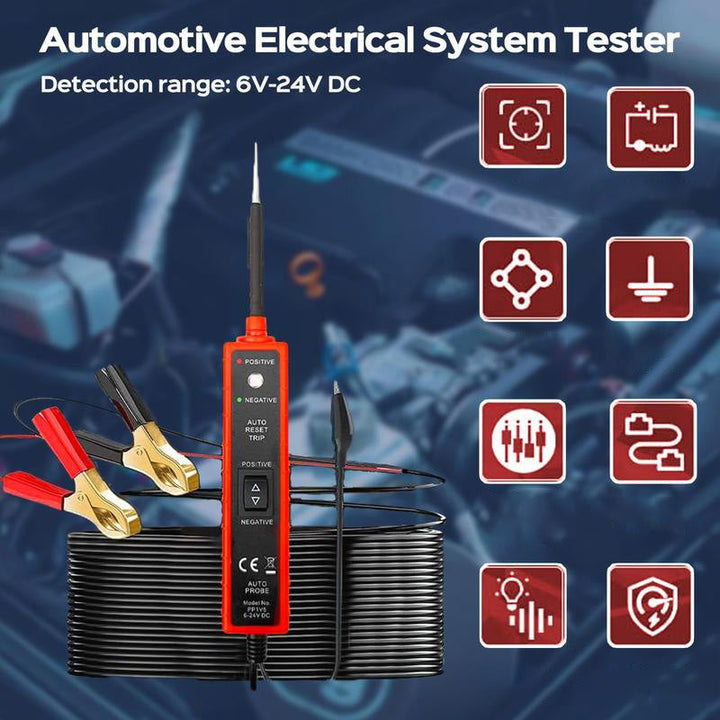 Skanto | 6-24 V DC-kretsTester for bilens elektriske system