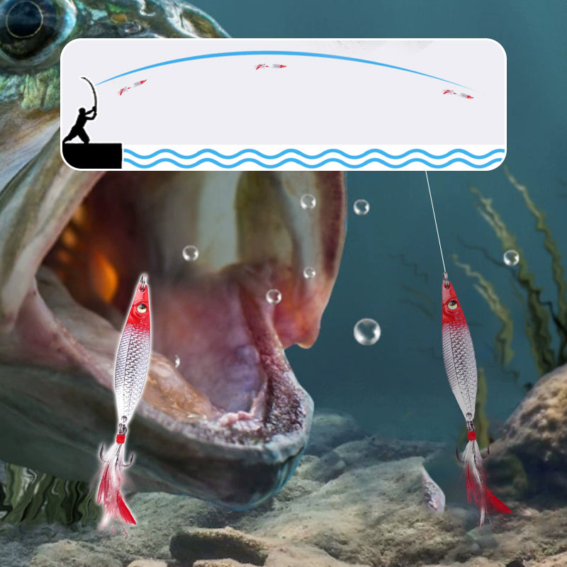 Skanto | Realistisk 3D flytende fiskebait sett med 3 krokker