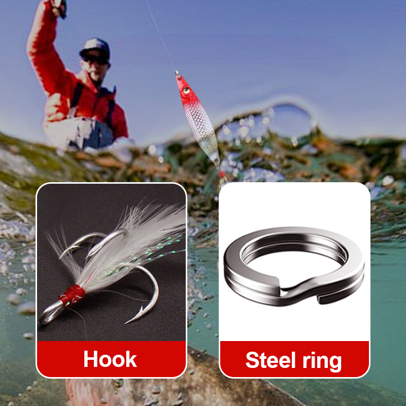 Skanto | Realistisk 3D flytende fiskebait sett med 3 krokker