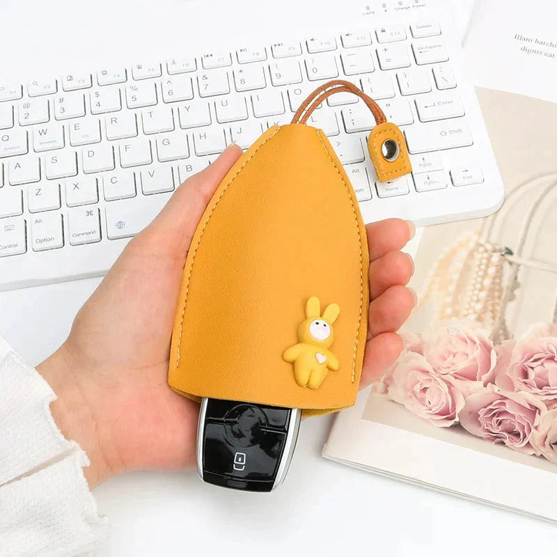 Skanto | Kreativt uttrekkbart, søtt bilnøkkel etui med stor kapasitet