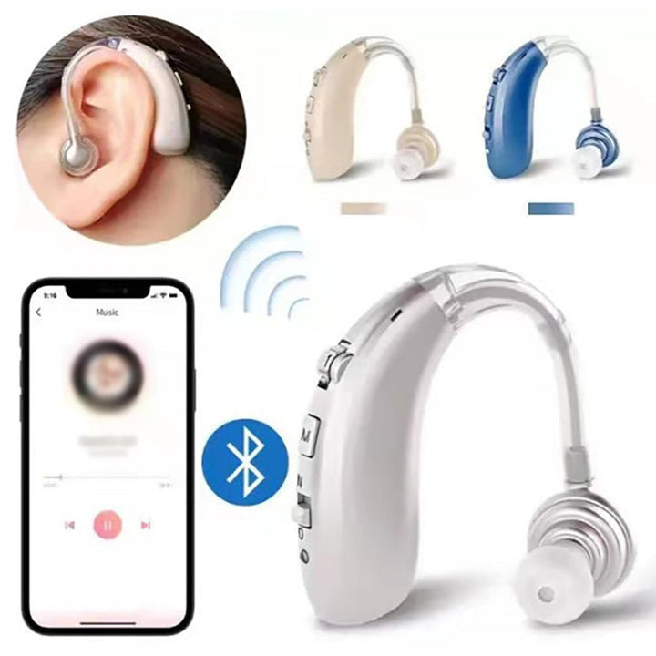Skanto | USB oppladbare Bluetooth høreapparat hodetelefoner for eldre