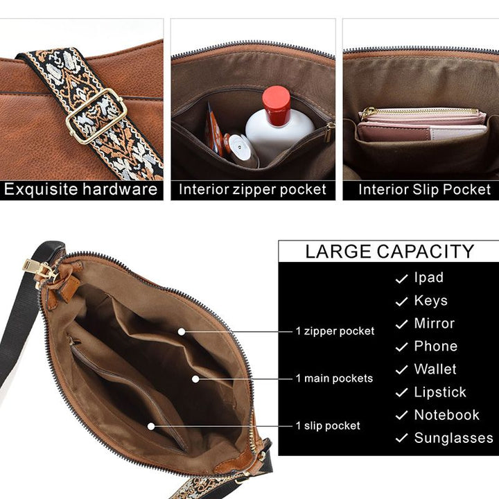 Skanto | Allsidig crossbody-veske i skinn for kvinner