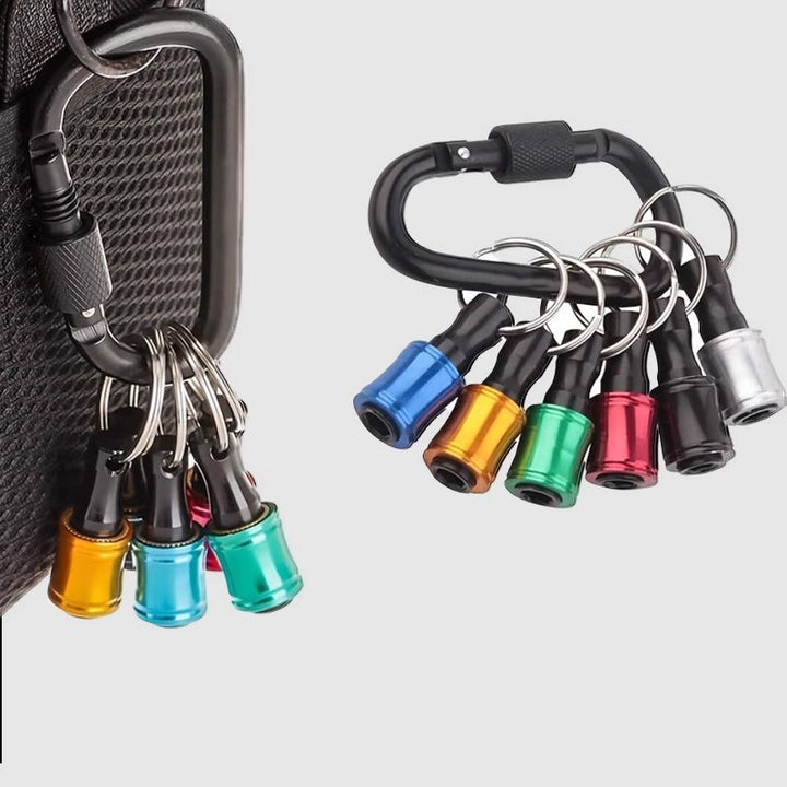 Skanto | 1/4" sekskantet skrutrekker bits-holder nøkkelringer