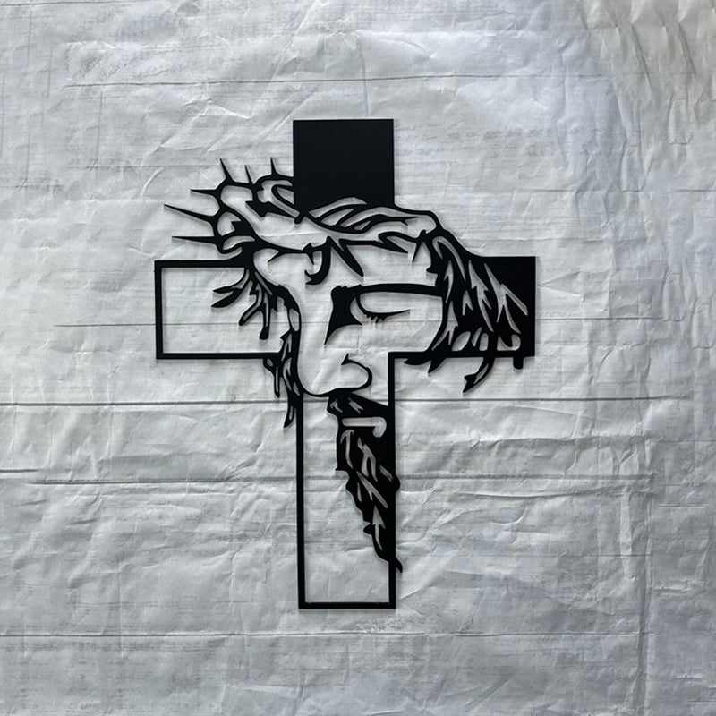 Skanto | Jesus Kors Metallspeil Kristus Veggdekorasjon
