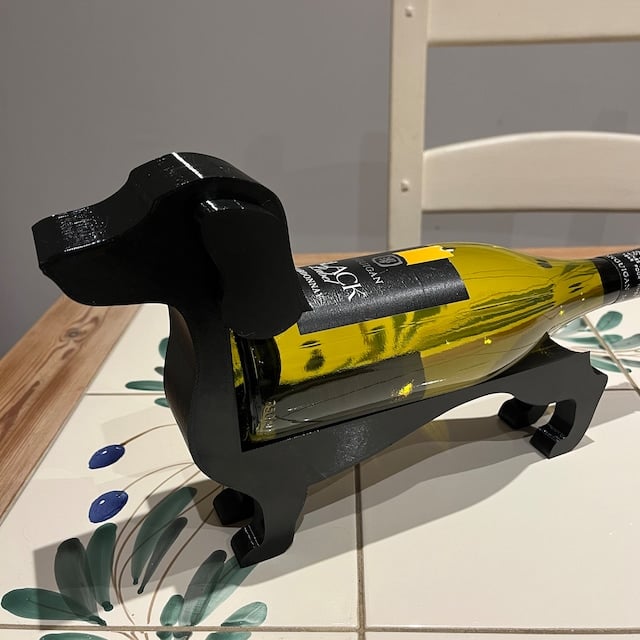 Skanto | Vinflaskeholder Formet Som En Dachshund
